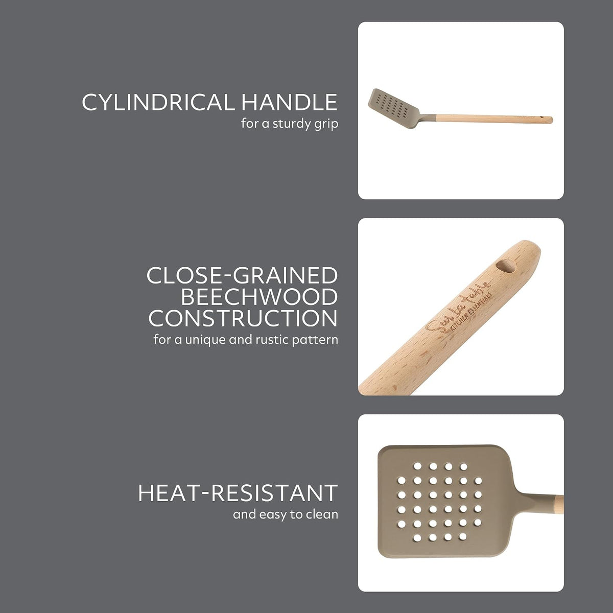 Sur La Table Kitchen Essential Mealcraft Silicone Spatula - Juniper Green