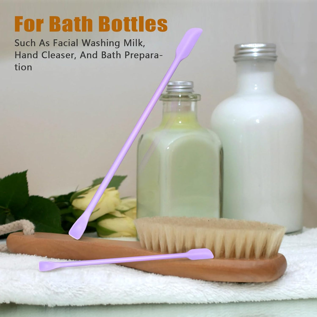 Silicone Spatula Set 3Pcs, Mini Jar Scraper for Makeup & Food