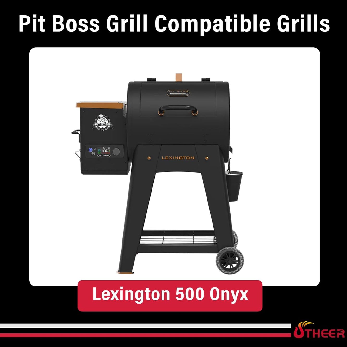 Upgraded Grill Table for Weber Kettle 22"/18"/26", Master Touch 22", Smokey Mountain, Recteq Pellet Grill RT-B380, Prep Station with Cutting Board, Basin, 4 Hooks, Shelf for Weber Kettle Accessories