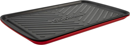 Cuisinart CPK-210 Grilling Prep and Serve Trays, Black and Red Large 18” x 14.5”