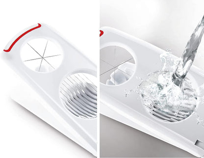 Leifheit Combi Egg Cutter, White/Red