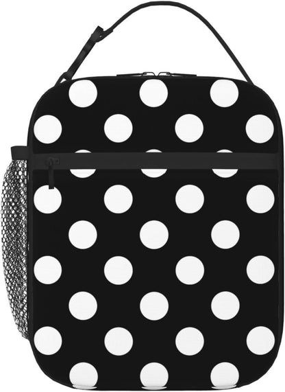 70s Retro Mushroom Floral Insulated Lunch Bag Reusable Cooler Lunch Box Portable Leakproof Thermal Container Tote Bags for Girls Boys School Travel