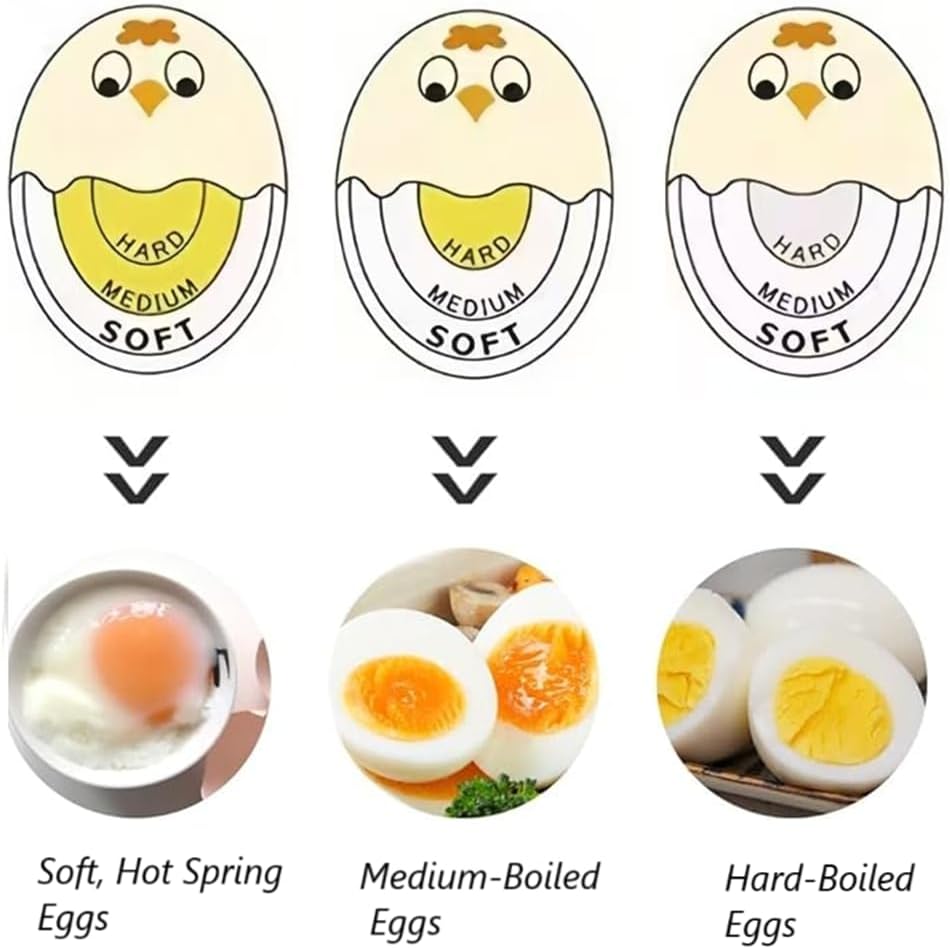 Egg Boiling Timer 1-Pack – Color-Changing in-Water Indicator for Soft, Medium & Hard Eggs