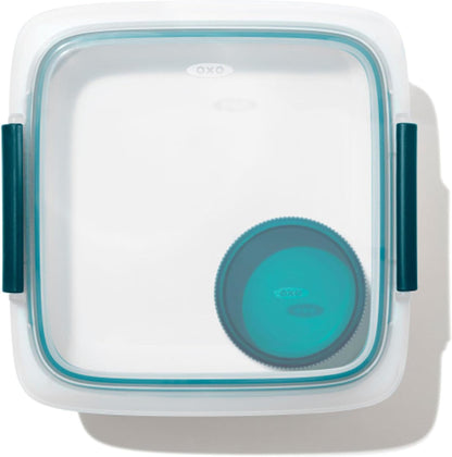 OXO Good Grips Prep & Go Snack & Dip Container, Snack Fuss-Free on the Move, Leakproof Reusable Small Meal Food Storage and Lid, Food Containers with Lids, Snack Organizer, 1.6 Cups/0.4 L