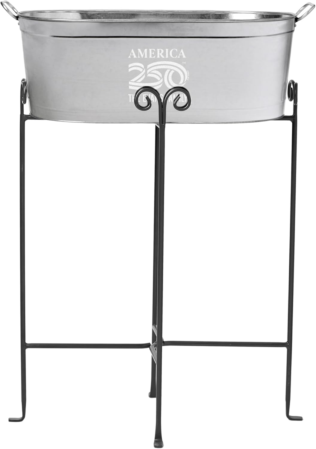 Let's Make Memories Personalized Beverage Tub - Custom Beverage Tub - Customize With Name & initial - Galvanized Drink Tub - 20 ¾"L x 11 ¾"W x 7" H - 5.5 Gallons