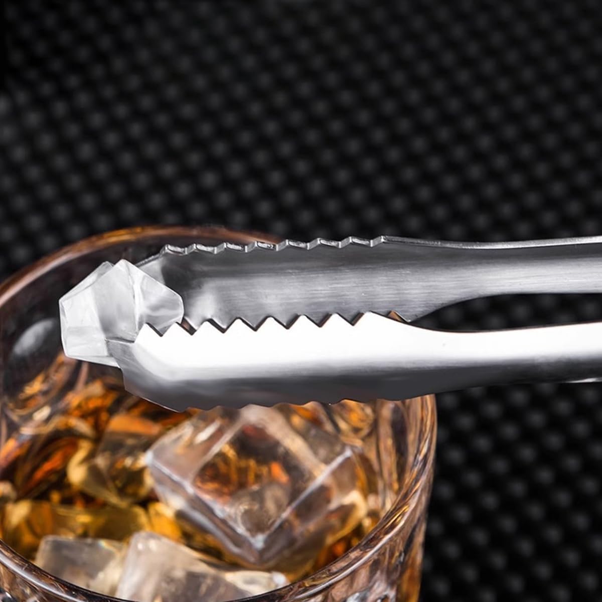 2 Pcs 304 Stainless Steel Ice Tongs, 6 inches Ice Tube Tongs for Ice Bucket Ice Sugar Cubes Coffee Bar Food Serving etc