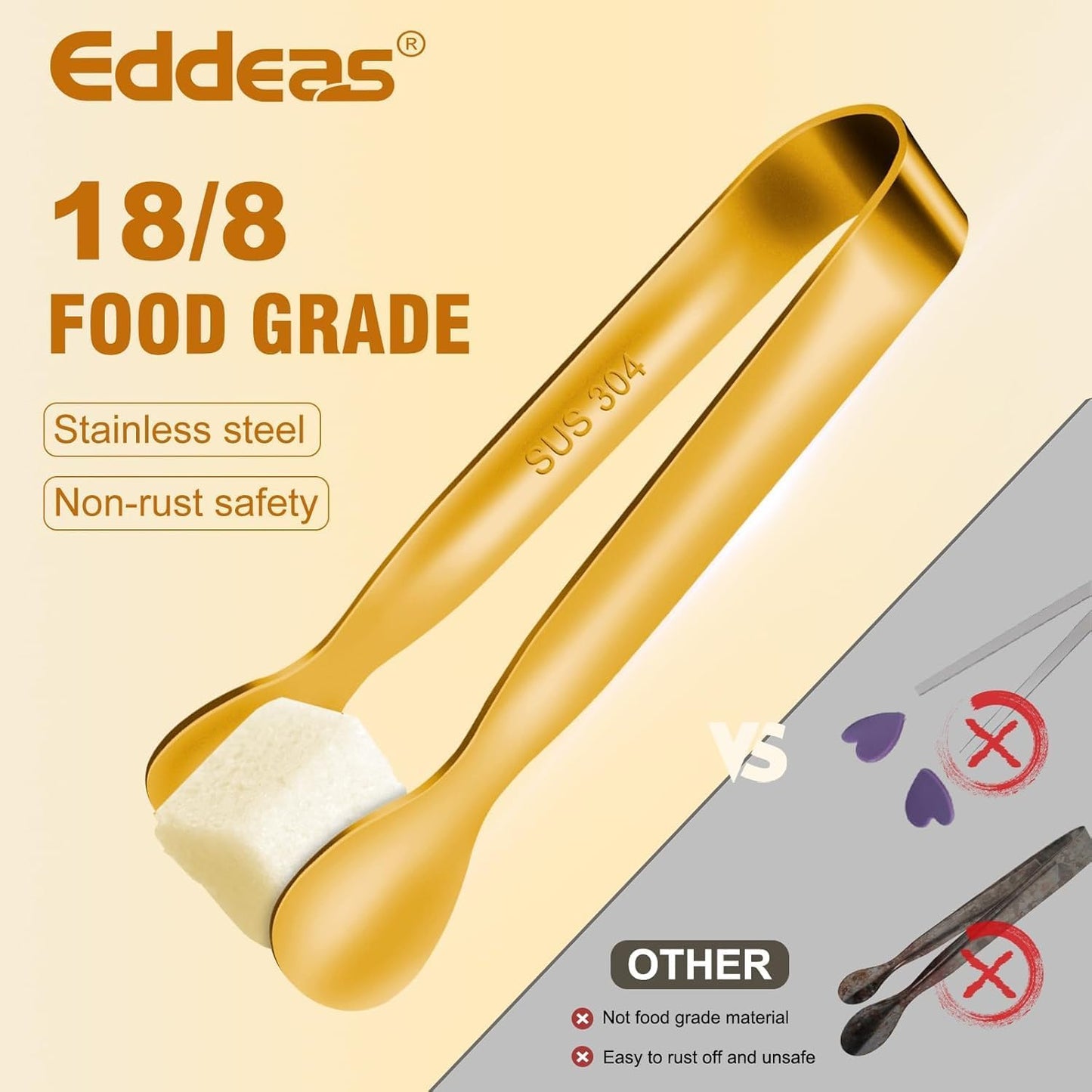 Metal Tongs For Cooking Up To 600°F Kitchen Tongs 2PCS - 9", 12 inch