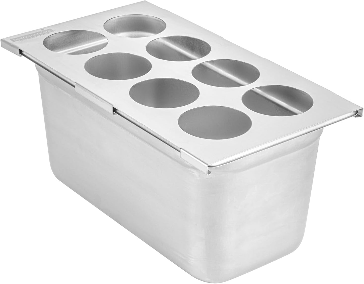Restaurantware Stainless Steel Bottle Organizer - 1 Count - 6.299 x 7.087 x 0.394 Inches - Dishwasher-Friendly Condiment Holder - Kitchen Bottle Rack - Space-Saving Design - Silver