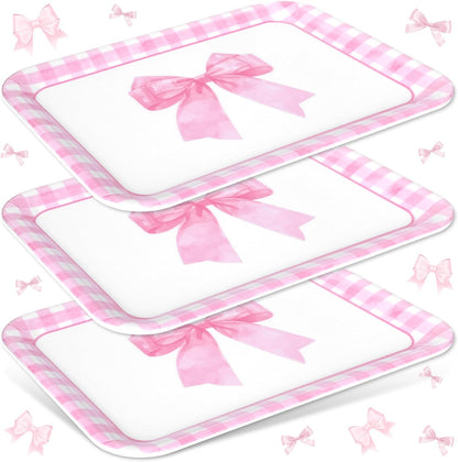 JarThenaAMCS 3Pcs Graduation Serving Trays 13 x 10 Inch Bachelor' s Hat Diploma Glitter Reusable Melamine Platter Congrats 2026 Grad Serving Dishes for Graduate Party Sharing Snacks Fruit Dessert
