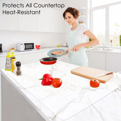 Extra Large Silicone Mat, 31.5x23.6 Inch Heat Resistant Mat for Kitchen Counter, Non Stick Silicone Baking Mat for Dough and Pastry, Thick Silicone placement Countertop Protector, Black countertop mat