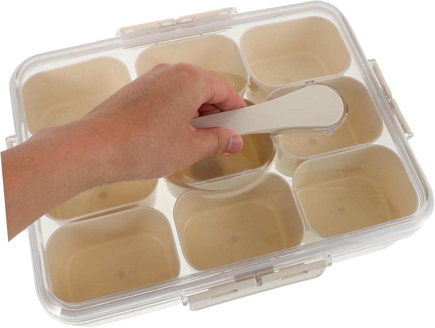 Fridge Organization Relish Tray Lid Yogurt Organizer Versatile Storage Thickened Freezer Organizers