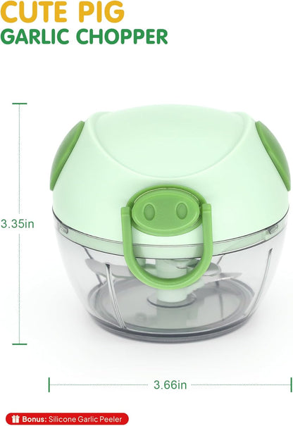 Manual Food Chopper - Hand Pull String Vegetable Dicer