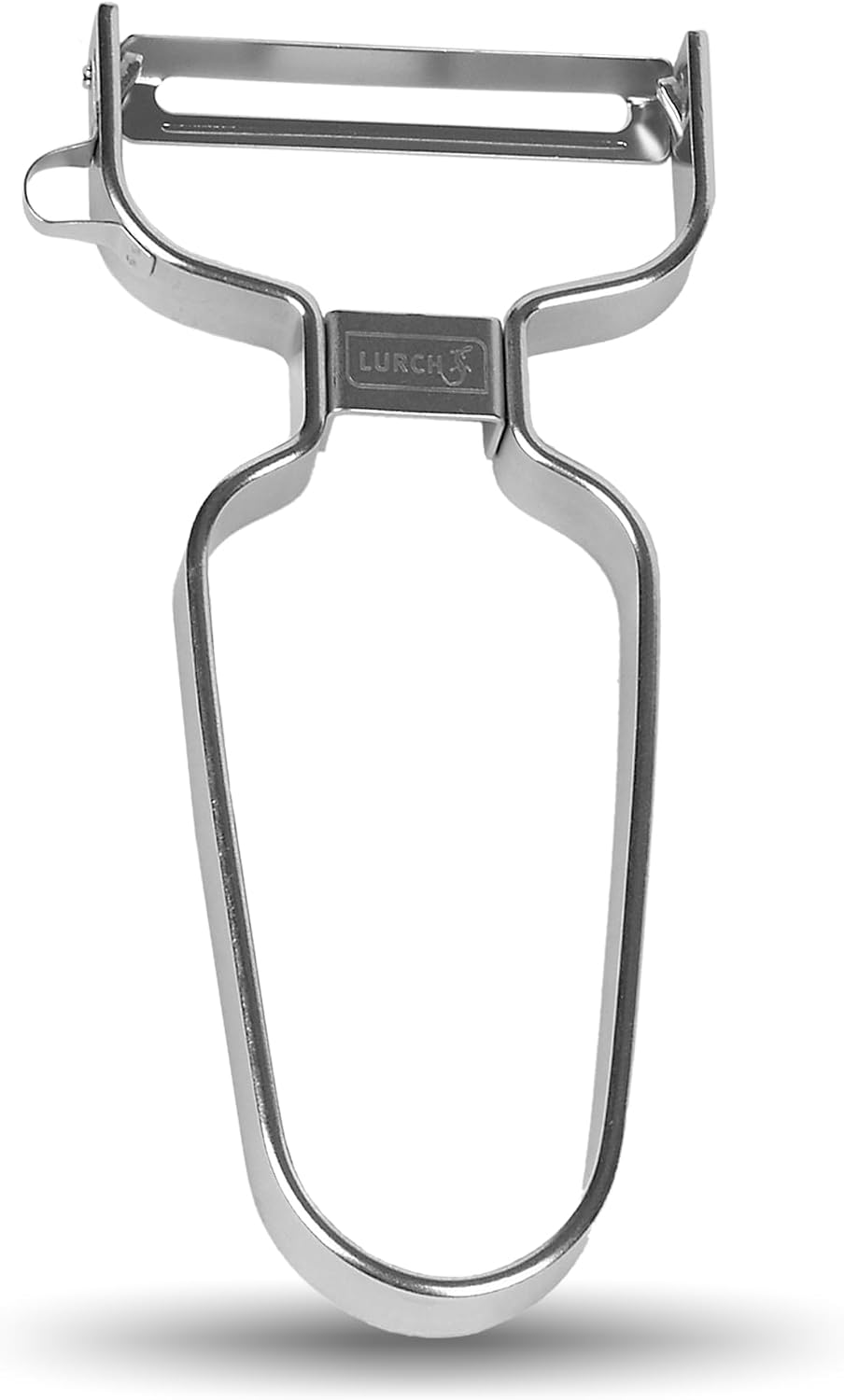 Lurch Germany Julienne Vegetable Y Peeler 5.1 x 2.3 Inches / 13 cm x 6 cm | Stainless Steel Cutter & Slicer for Carrot, Potato & Apple | Veggie Zoodles Maker | Non-slip Comfortable Handle - Black