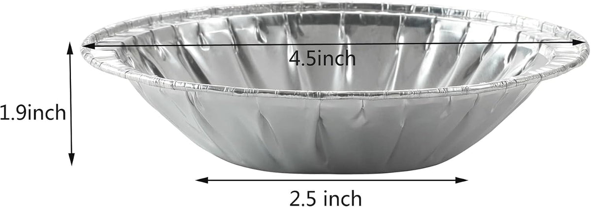 Waytiffer (Pie Pans 5 inch,Mini Pie Tins HEAVY-DUTY Disposable Aluminum Foil Tart,pie Pans for Baking Personal Mini Pies, Easily Stack & Store, Freeze & Reheat