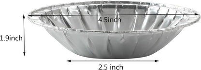 Waytiffer (Pie Pans 5 inch,Mini Pie Tins HEAVY-DUTY Disposable Aluminum Foil Tart,pie Pans for Baking Personal Mini Pies, Easily Stack & Store, Freeze & Reheat