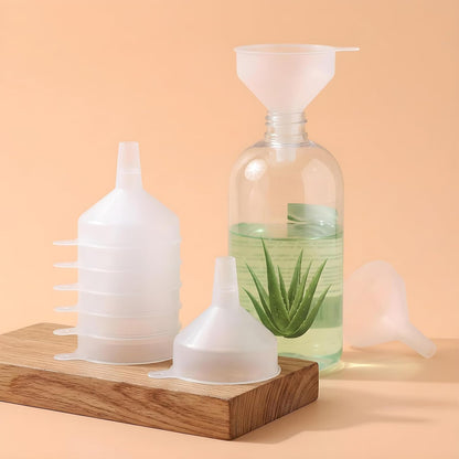 6 Pcs Small Funnels with Cleaning Brush,Water Bottle Funnel Funnels