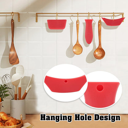 Cast Iron Handle Cover Silicone Pot Holders 2PCS Cast Iron Skillet Handles Cover Heat Resistant Silicone Hot Handle Holder Cast Irons Handless Sleeve for Frying Pan Cast Irons Skillet Griddle Cookware