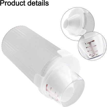 Food Cereal Storage Container With Pour Spout And Measuring Cup, Airtight Plastic Rice Dispenser For Pantry, Grains(Small+Medium+Large)