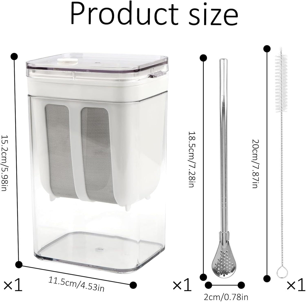 Greek Yogurt Strainer,1300ML Multi Yoghurt Maker Strainer