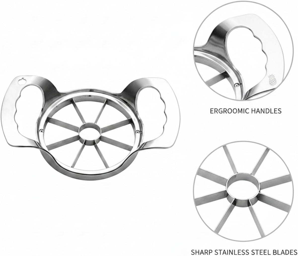 Kitchen Counter Essential: Stainless Steel Pineapple Corer and Slicer for Quick Fruit Prep (1 PC)
