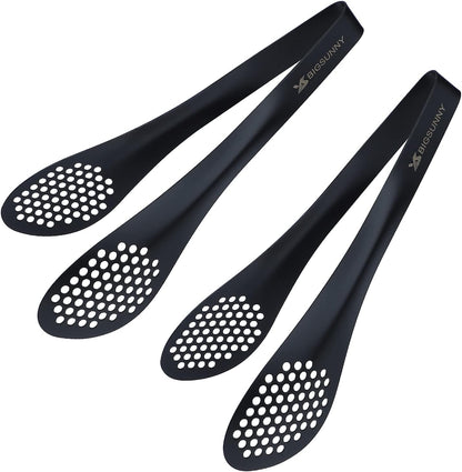 MSY BIGSUNNY Chef Kitchen Tongs Stainless Steel Food Serving Tongs Set Buffet tongs (silver 7" 9" & 11", 3 pack)
