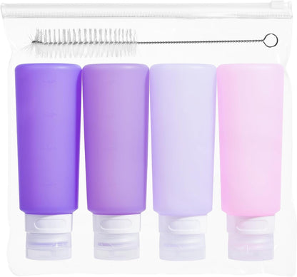 MICEBAY 2 oz Condiment Squeeze Bottles, Leakproof Salad Dressing Container