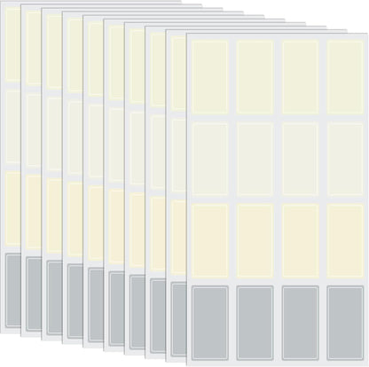 480 Pcs Dry Erase Labels, Dry Erase Stickers, Waterproof Sticker Labels, Removable Labels Easy Peel Off, Reusable Sticky Notes for Food Containers, Office (Retro, Small)