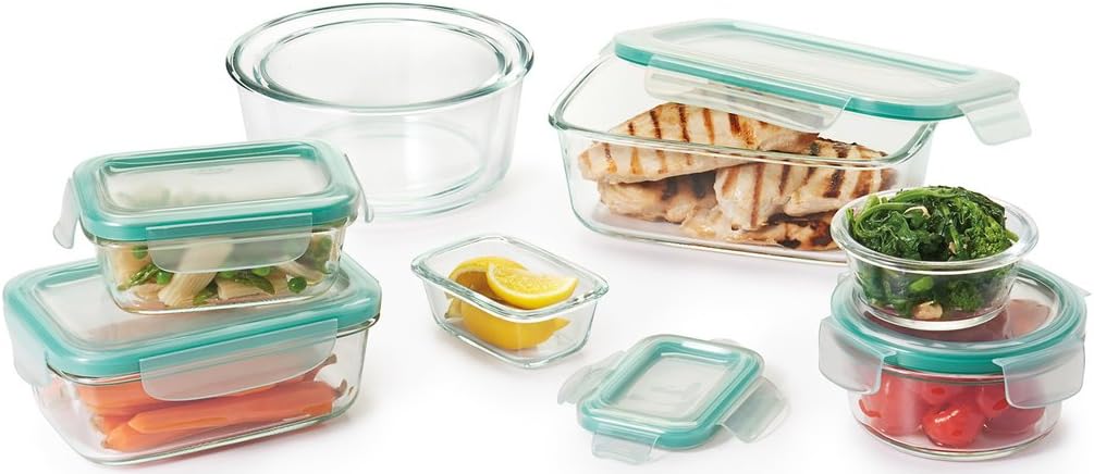 OXO Good Grips 1 Cup Smart Seal Airtight Glass Round Food Storage Container