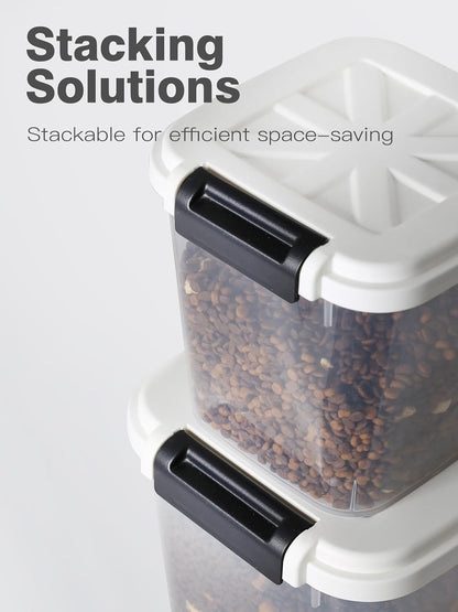 LivLab Mker Dog Food Storage Container - 6L/6KG/10LBS Pet Food Storage Containers With Lids & Scooper, BPA Free Airtight Storage Containers Store Dry Food For Kitchen Pantry