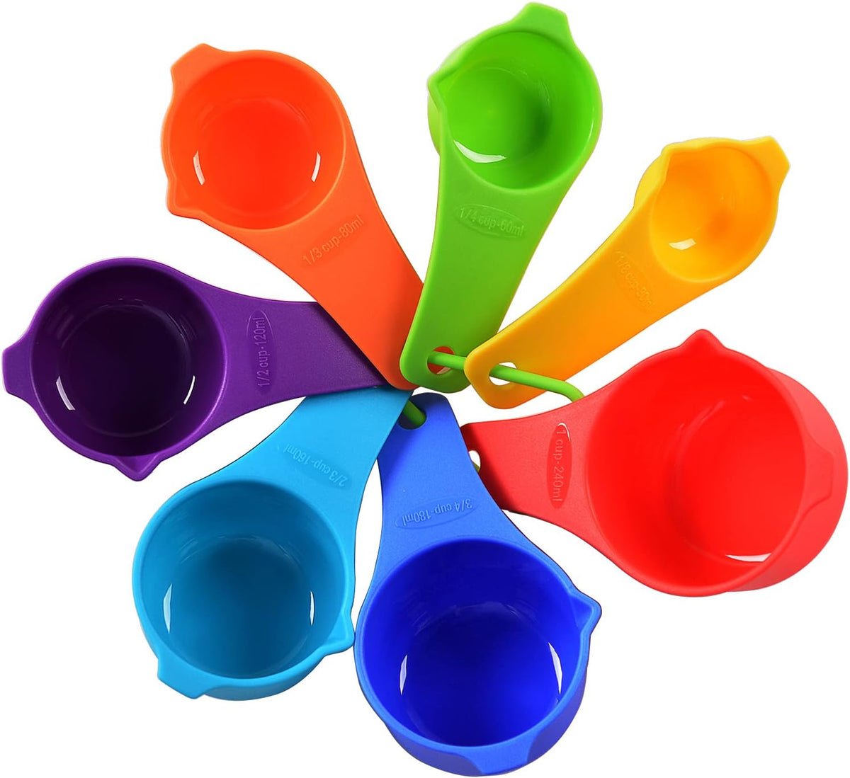 Plastic Measuring Spoons,Assorted Colors