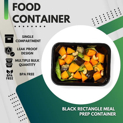 Green Direct Lunch Box Sets/Large Food Container with Lid / 2 Compartment Bento Box, Microwaveable, Freezer & Dishwasher Safe, Leak Proof, 10 Pack