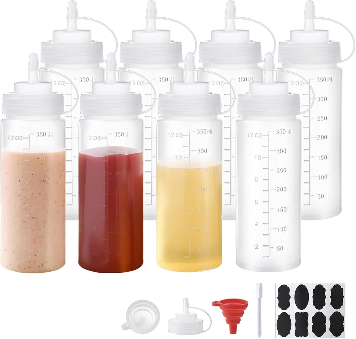 32 oz / 1000 ml Plastic Squeeze Bottles 3-Hole