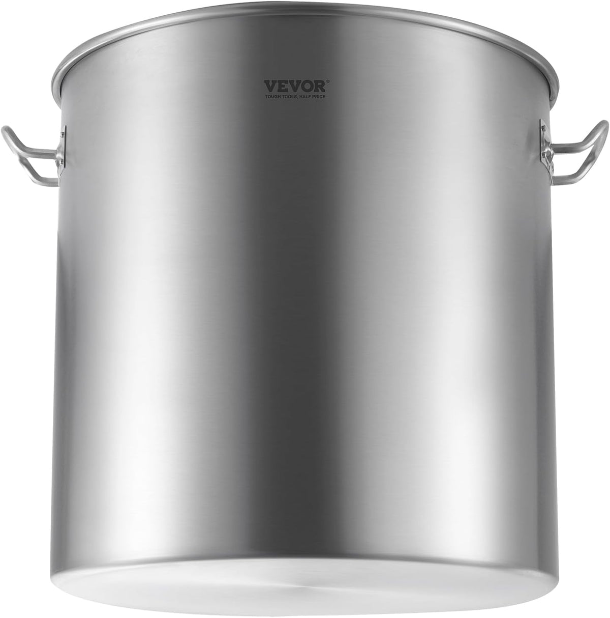 VEVOR Stainless Steel Stockpot, 42 Quart Large Cooking Pots, Cookware Sauce Pot with Strainer, Lid, and Handle, Heavy Duty Commercial Grade Stock Pot, Sanding Treatment, for Large Groups Events Silver