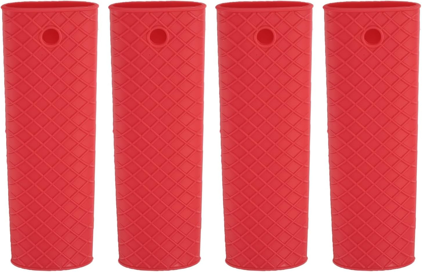 uxcell Silicone Hot Handle Holder, 4Pcs Pot Handle Sleeve Heat Resistant Non-Slip Rubber Pot Handle Sleeve for Frying Pans, Griddles Sleeve Grip Handle Cover, Cookware Handles, Orange