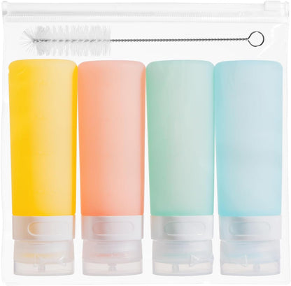 MICEBAY 2 oz Condiment Squeeze Bottles, Leakproof Salad Dressing Container
