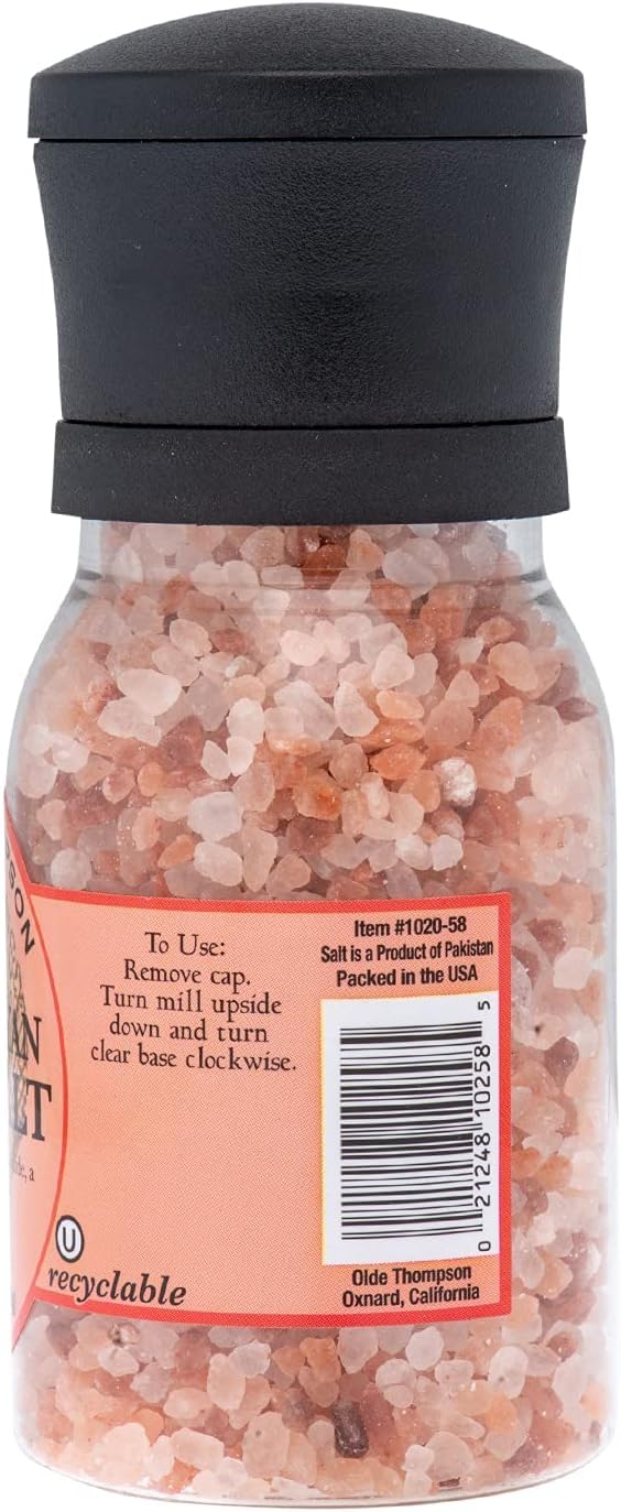 Olde Thompson Himalayan Pink Salt Grinder, 10 Ounce