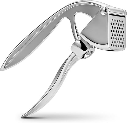 Garlic Press, Rust Resistant Garlic Crusher and Mincer, Solid Metal