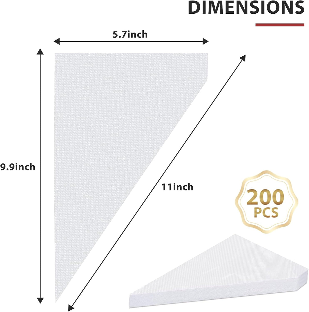 Disposable Small Piping Bags 8 inch for Cream Frosting Cake