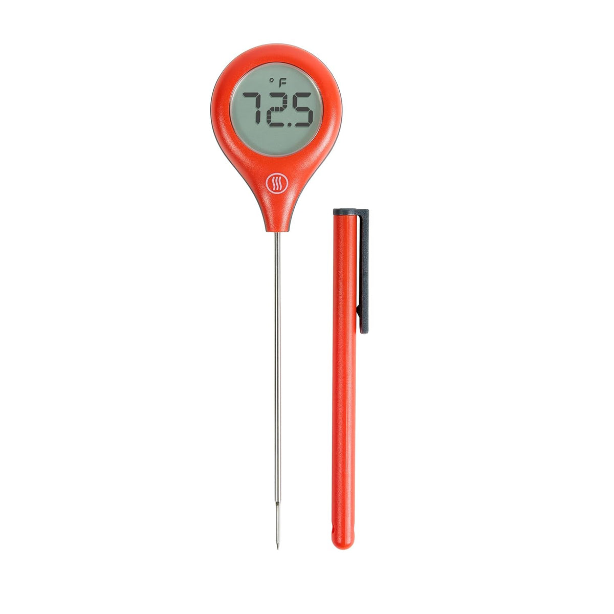 ThermoWorks ThermoPop 2 — Best Value Instant Read Thermometer - Cayenne Pepper Red