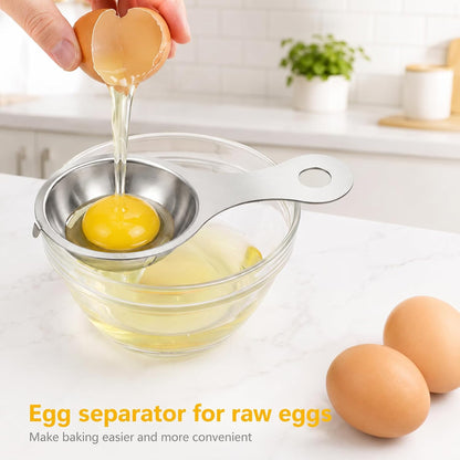 Egg Separator for Raw Eggs, Egg Yolk White Filter Food Grade Egg Divider