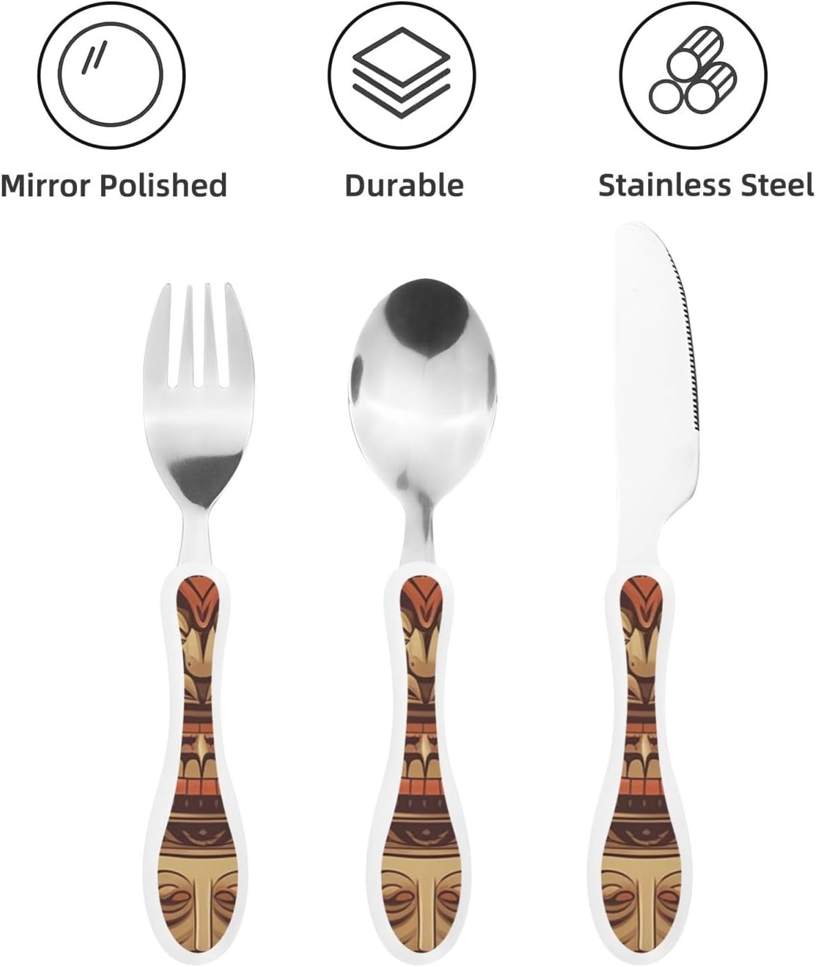 3-Piece Kids Silverware Set With Storage Case, Stainless Steel Reusable Children Safe Knife Spoon Fork Set Ocean Sea Animal Shark Children Flatware Set For Kids Lunch Box