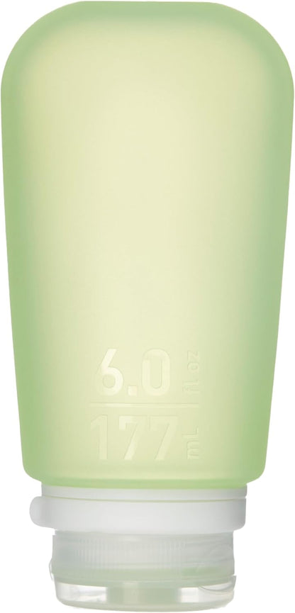 humangear GoToob+ (XL) | Refillable Silicone Travel Bottle | Locking Lid | Food-Safe Material | Blue, XL (6 fl.oz.; 177ml)