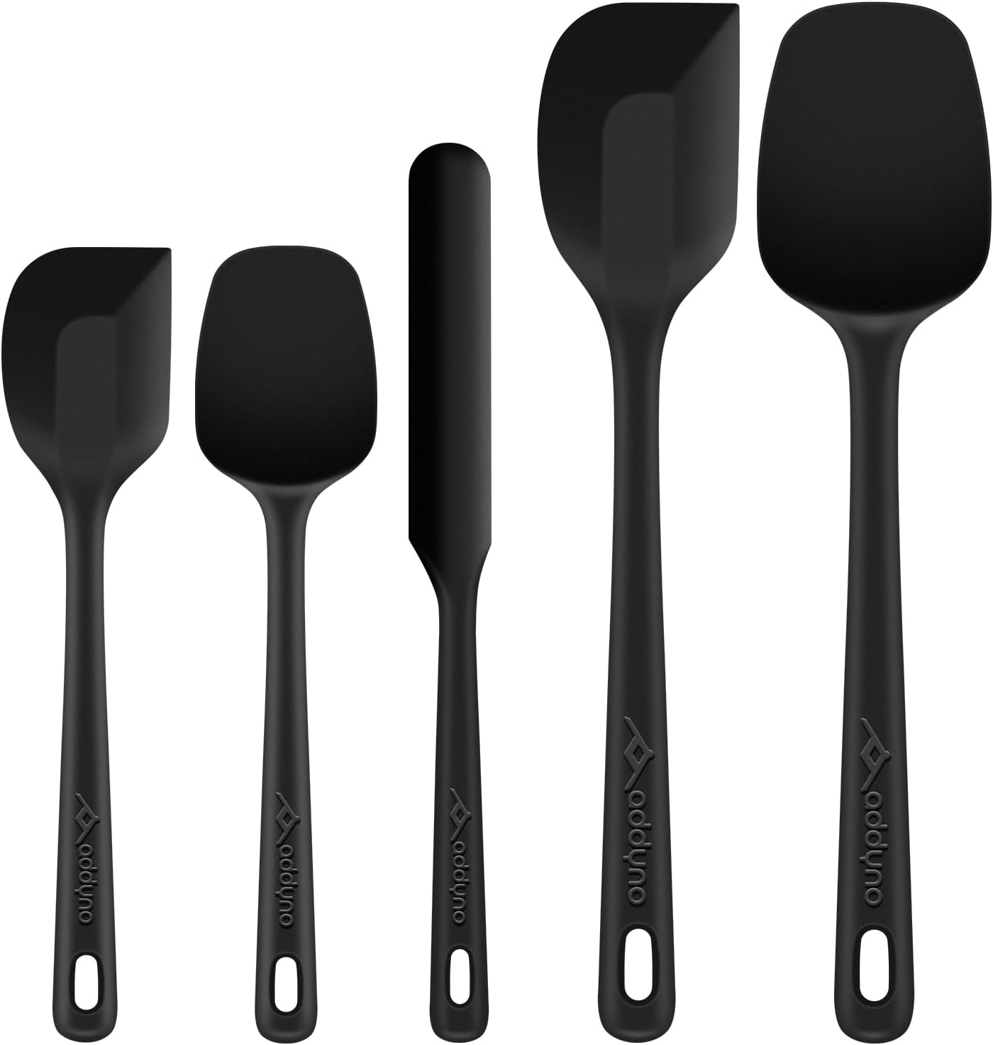 5-Piece Silicone Spatula Set for Baking, 446°F Heat Resistant Non-Stick Cooking Utensils, BPA-Free Food Grade Silicone Scrapers, Non-Scratch Flexible & Dishwasher Safe, Neutral