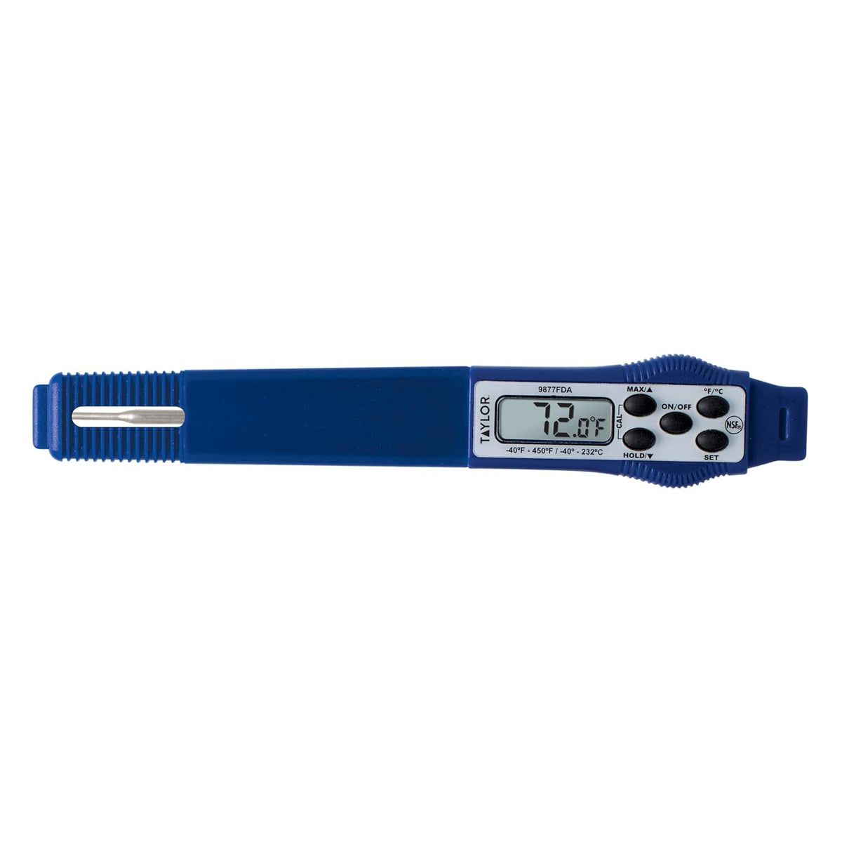 Taylor – Compact Instant-Read Pen Style Digital Kitchen Meat Thermometer - Waterproof Grey - Gray (Blue)