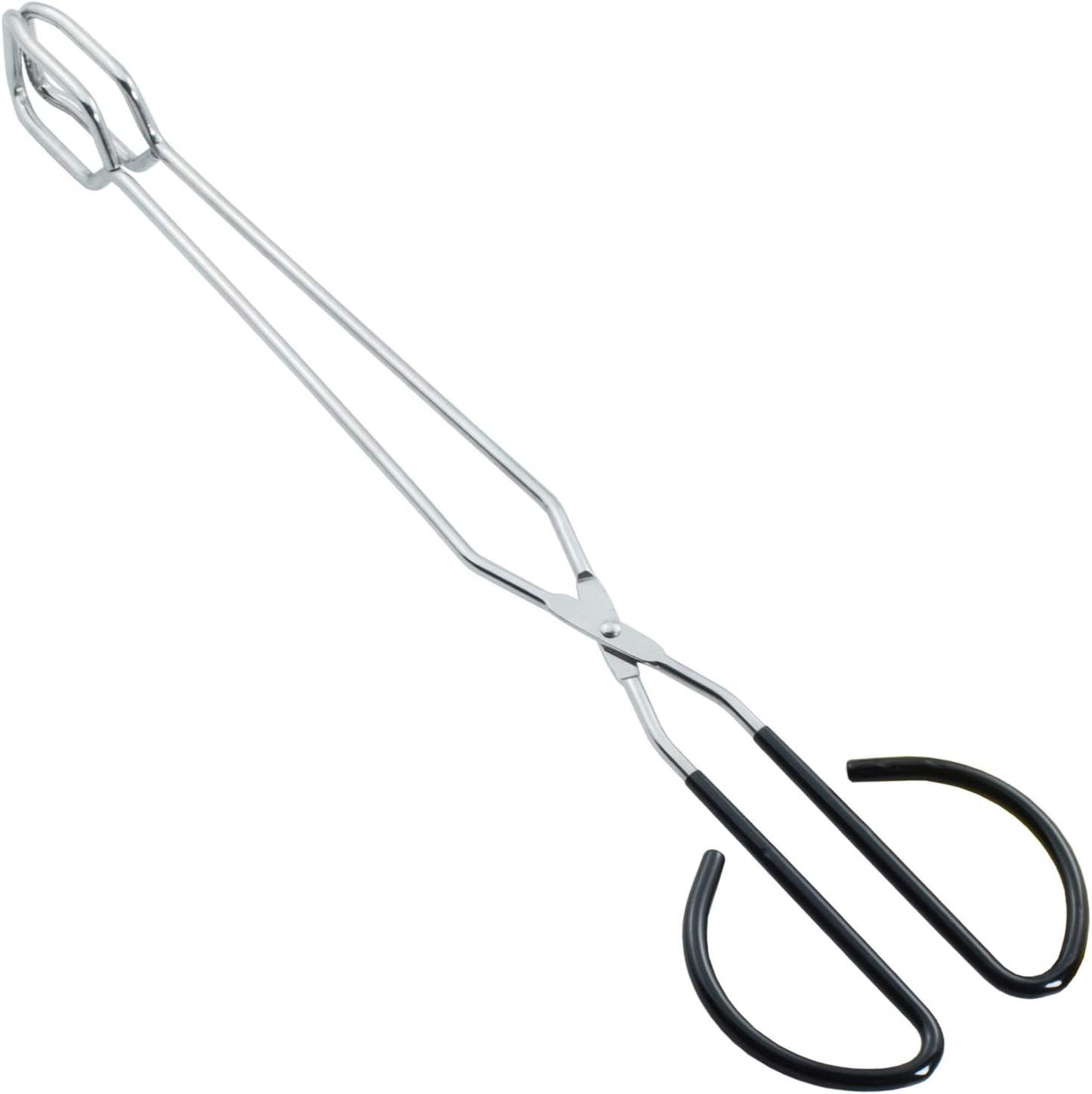 HINMAY Scissor Cooking Tongs 11-Inch Stainless Steel Wire Tongs Kitchen Scissor Tongs, Set of 2