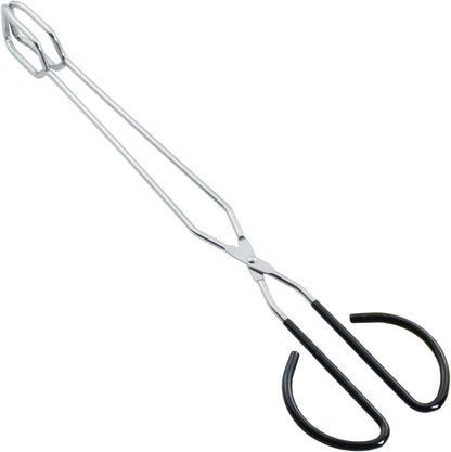 HINMAY Scissor Cooking Tongs 11-Inch Stainless Steel Wire Tongs Kitchen Scissor Tongs, Set of 2