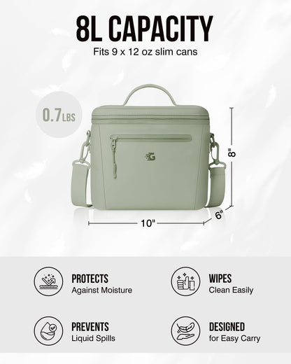 GLORIEROO Insulated Lunch Box Bag Women Girls - Waterproof Leakproof Lightweight Reusable Cooler for School Work Picnic - Back to School