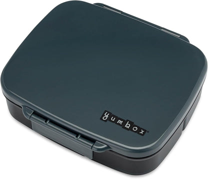 Yumbox Go Leakproof Bento Lunch Box, 5 Compartments, Charcoal Gray | Deep Portioned Tray | Removable Silicone Gasket | Lightweight Construction | Fits Most Lunch Bags | Easy-Clean Design