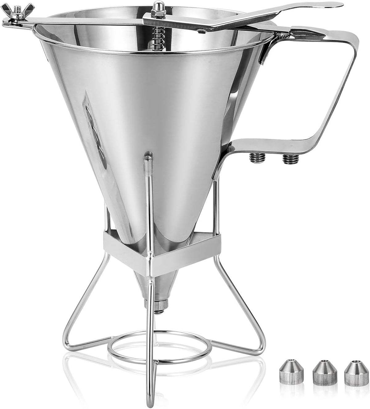 Large 60oz Pancake Batter Dispenser with Stand and Tools
