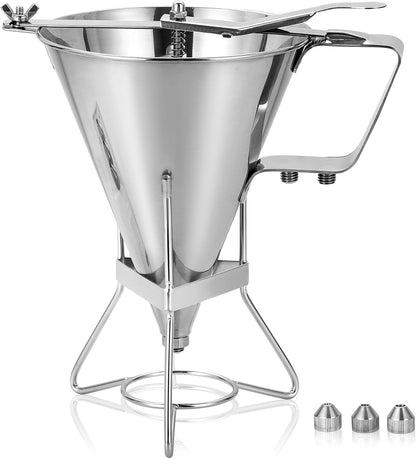 Large 60oz Pancake Batter Dispenser with Stand and Tools